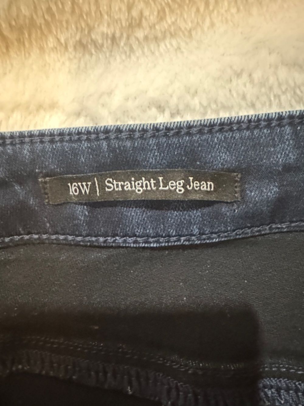 Talbots Dark Blue Women's Straight-Leg Stretch Jeans Size 16W - Picture 6 of 11